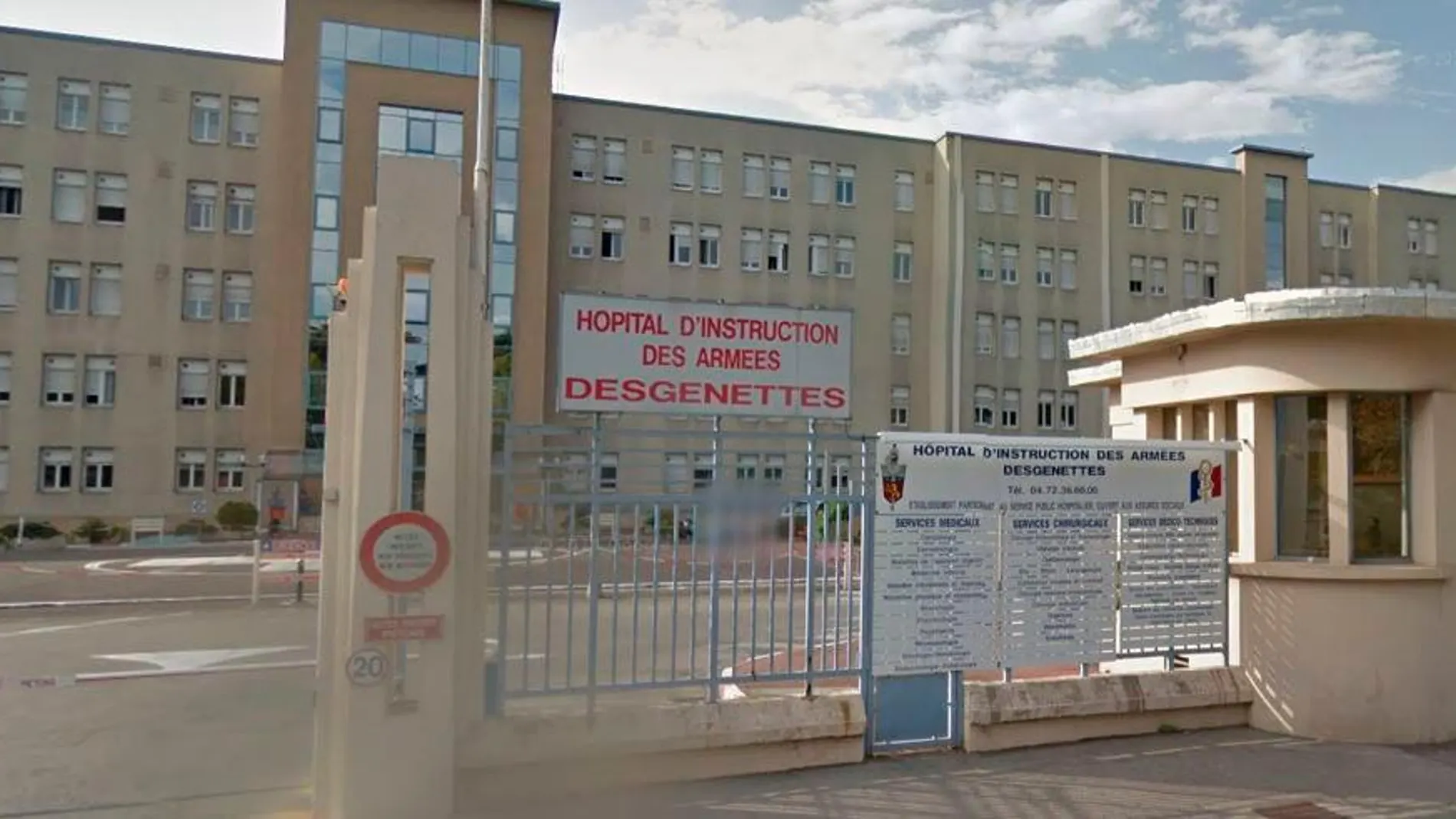 Entrada del hospital militar Desgenettes