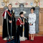 Los Reyes con la reina Isabel II en el castillo de Windsor/Ap