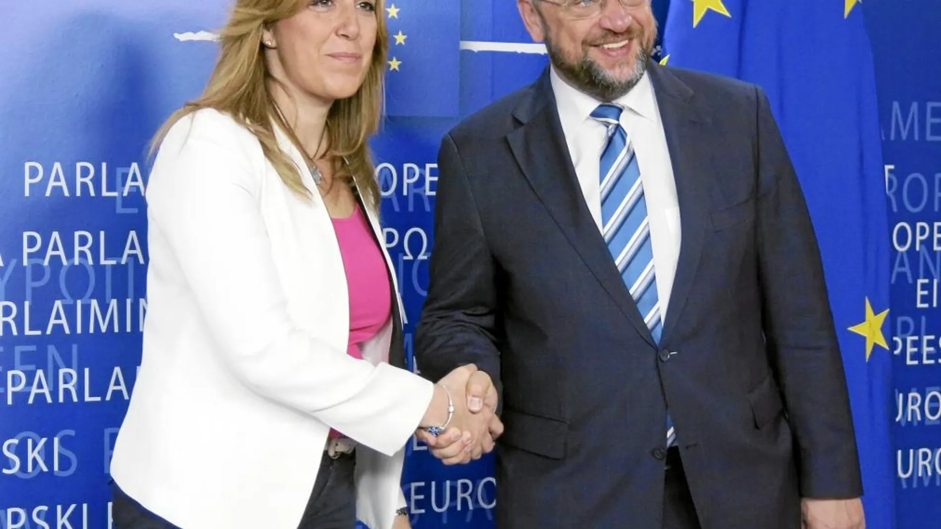 Susana Díaz se reunió ayer con el presidente del Parlamento europeo