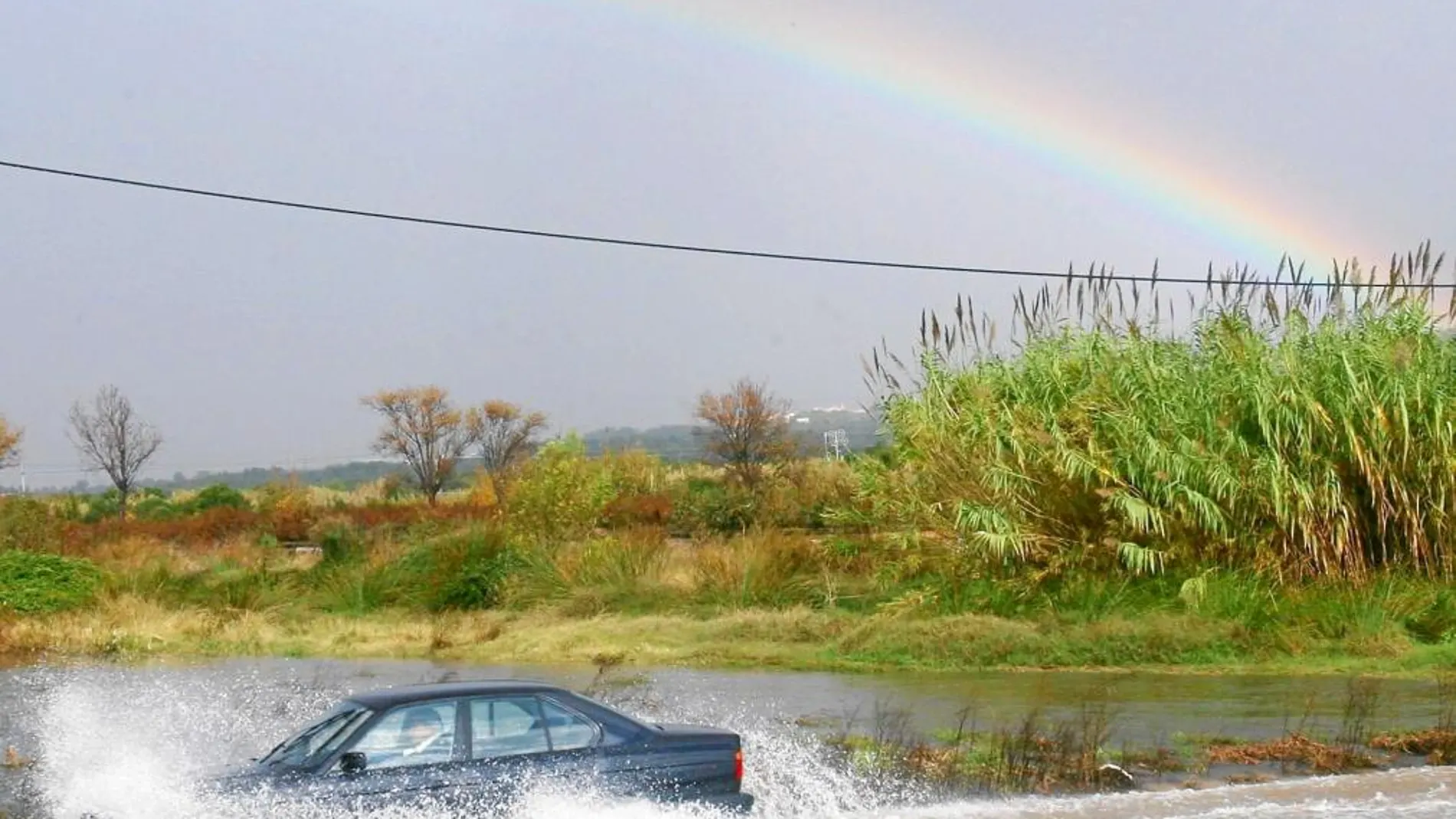 La lluvia volvió a afectar buena parte del litoral catalán