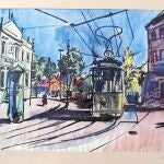 «La calle del tranvía», de bernhard Kretschmar