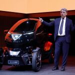 Luca de Meo, presidente de SEAT, en la presentación del modelo Minimo durante el Mobile World Congress de febrero