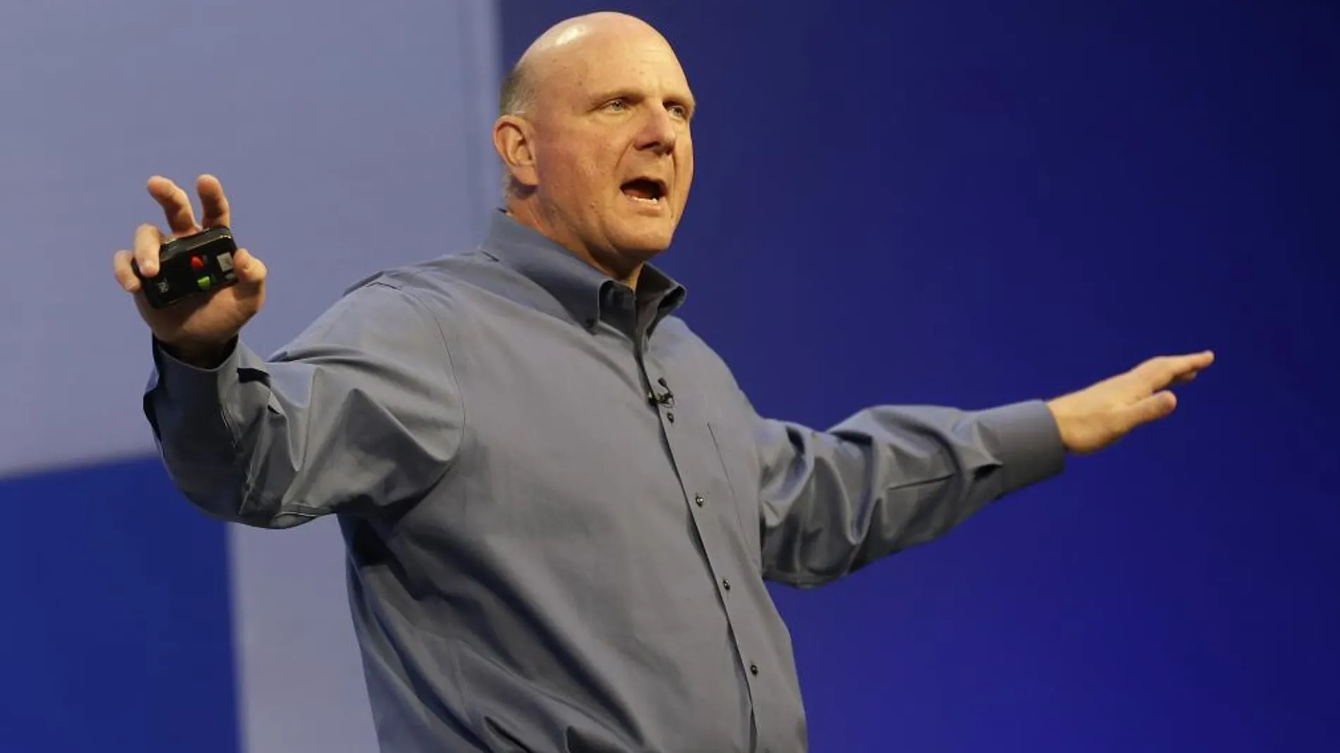 Steve Ballmer habla en un evento de Microsoft, en Junio de 2013 ,San Francisco.