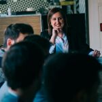 María José Català, en una imagen tomada durante la campaña electoral a la alcaldía de Valencia. Foto Kike Taberner