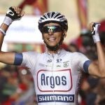 El francés Warren Barguil (Argos) se impone vencedor de la decimosexta etapa de la Vuelta a España disputada hoy entre Graus y la Estación de Formigal, de 146,8 kilómetros