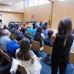 El juzgado se llenó durante el juicio celebrado en la Ciudad de la Justicia