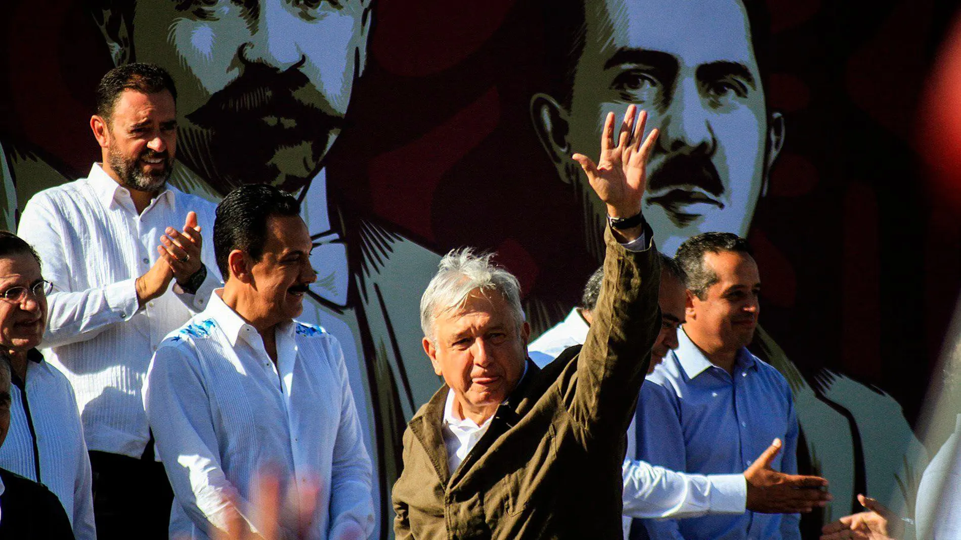 López Obrador en un acto en Tijuana/Efe