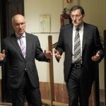 El dirigente de UDC ha hecho tradicionalmente causa en Madrid con un perfil más moderado, más centrista. En la imagen, con Mariano Rajoy