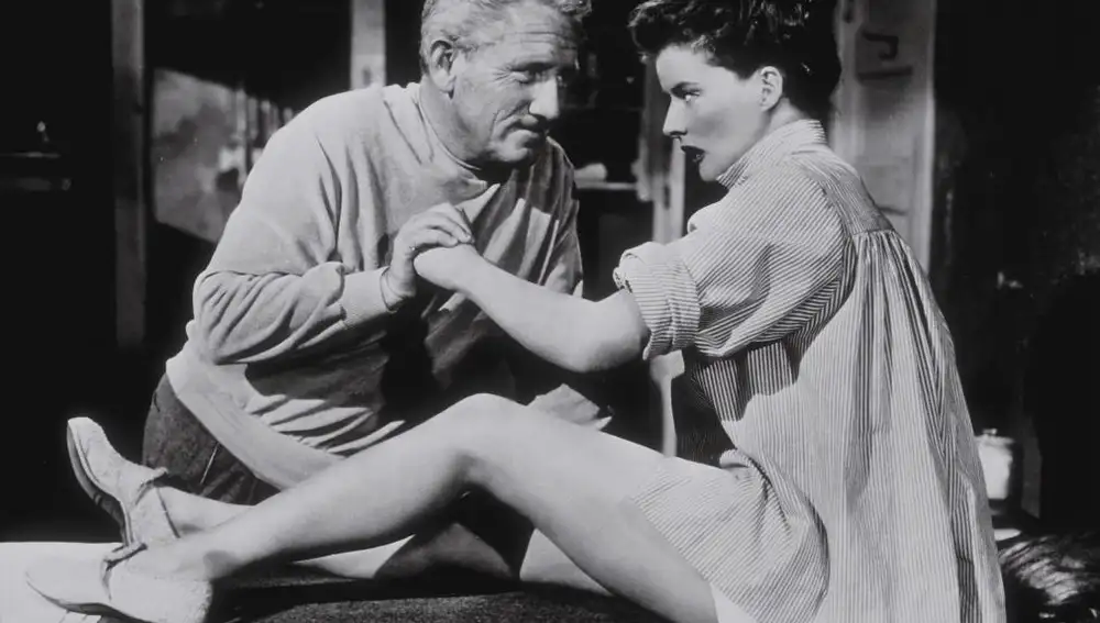Katharine Hepburn y Spencer Tracy en «La impetuosa», película de 1952.