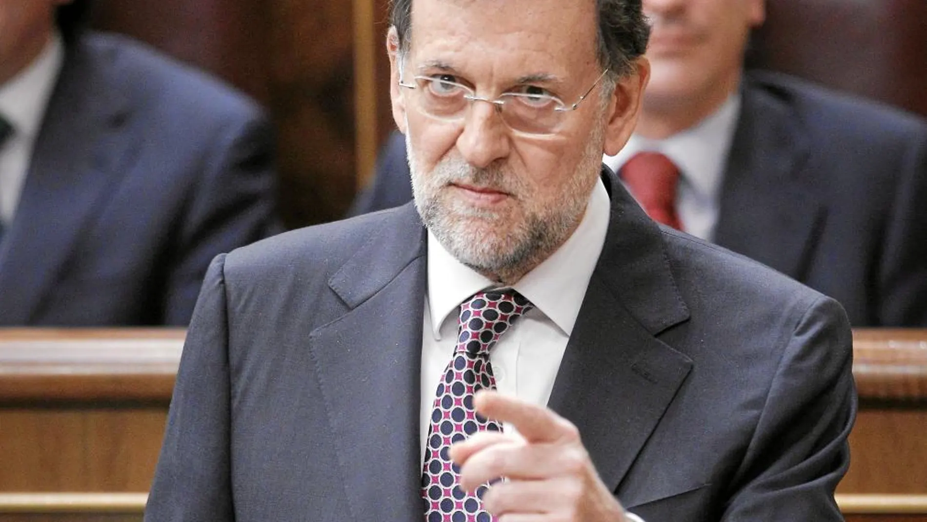 Rajoy, ayer, en el Congreso de los Diputados