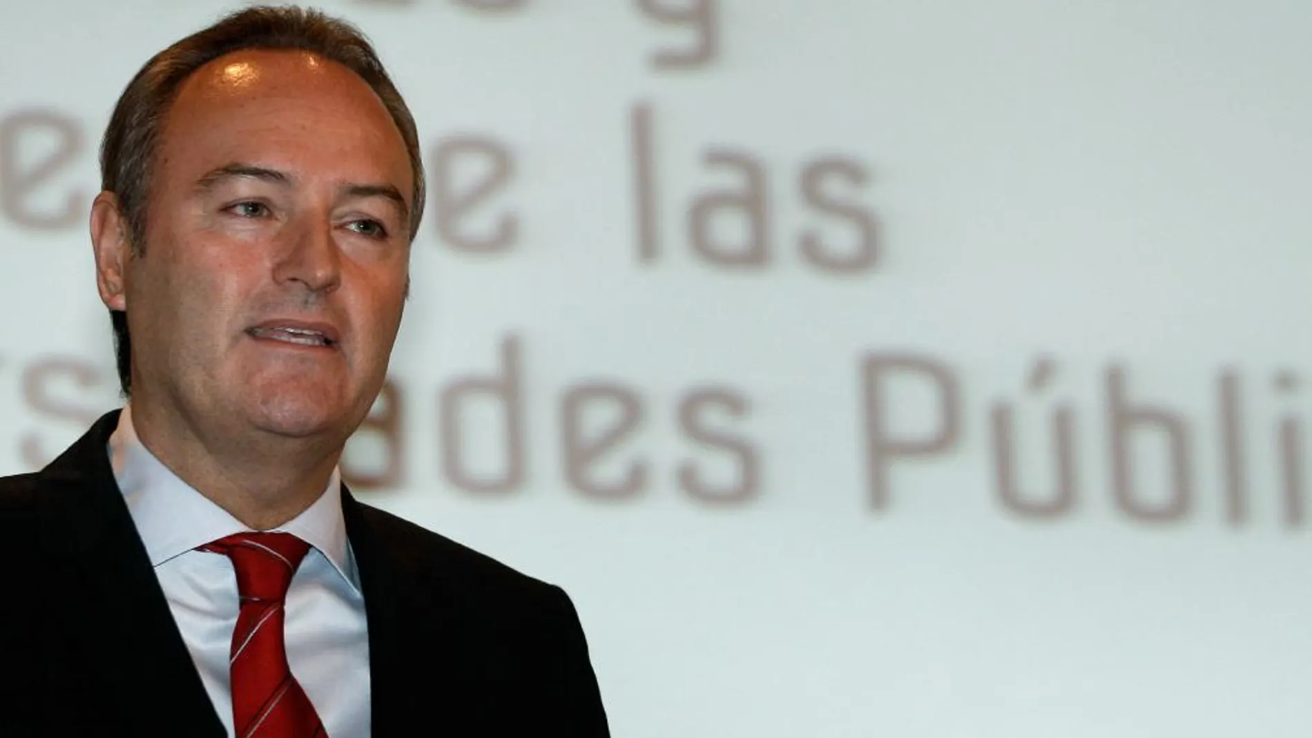 El presidente de la Generalitat valenciana, Alberto Fabra