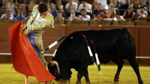 Eloy Ortega, en la última novillada de promoción en La Maestranza