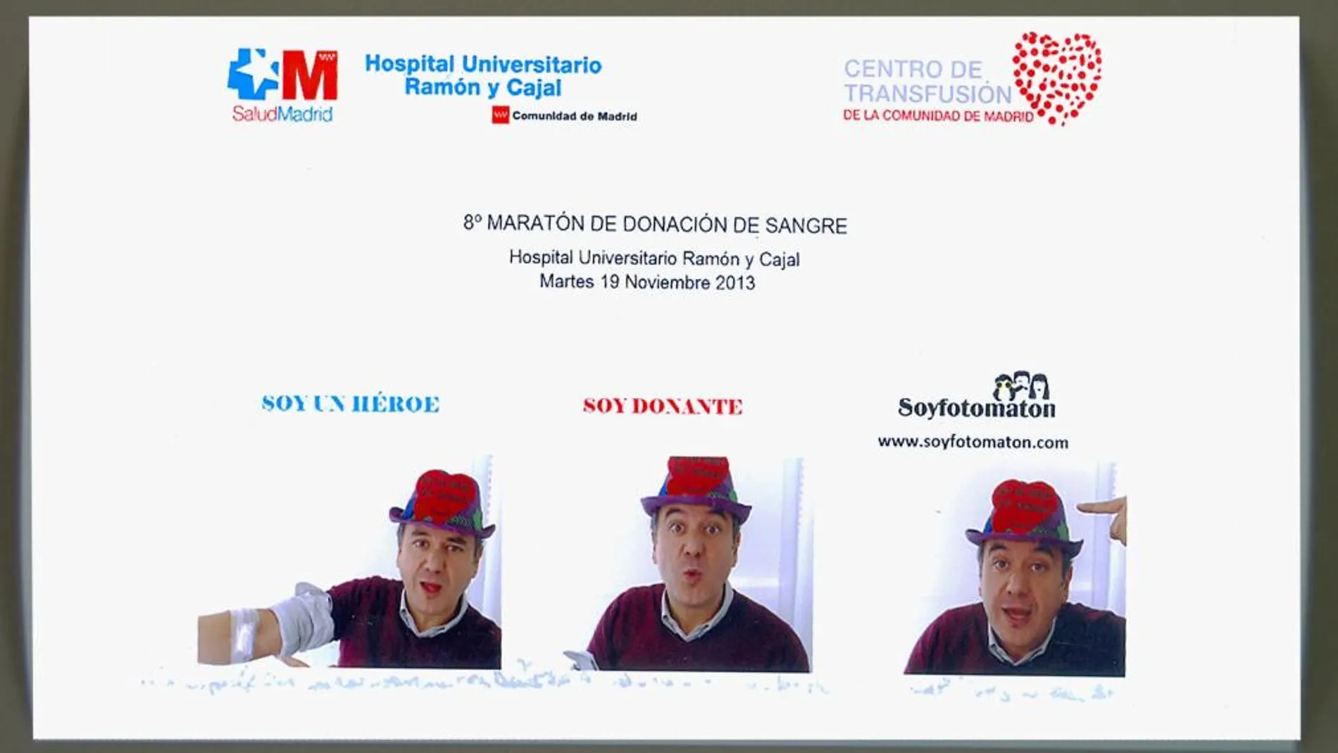 El Hospital Ramón y Cajal necesita 300 donantes para el Maratón de Donación de Sangre