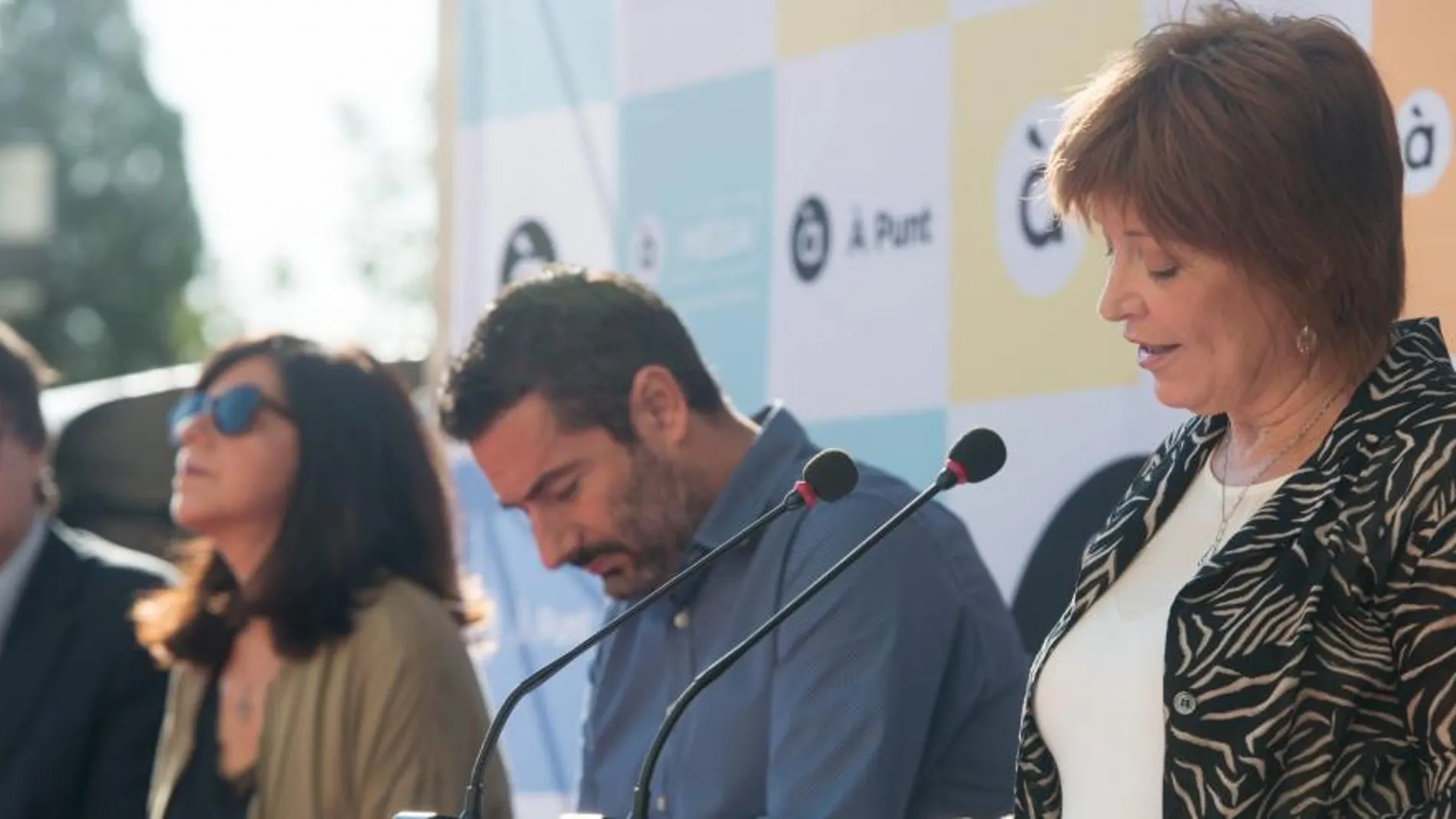 La directora general de À Punt Media, Empar Marco, el pasado lunes durante la presentación de la programación de la cadena