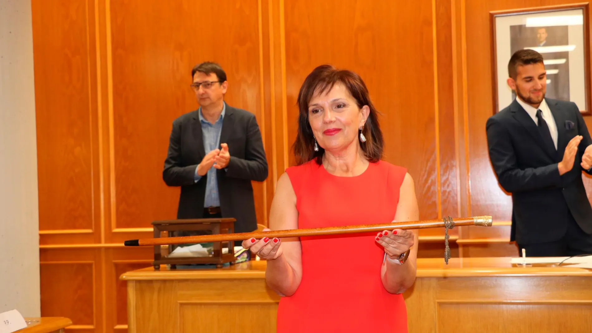 La reelegida alcaldesa, Carmen Martínez