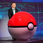 Tsunekazu Ishihara, presidente de Pokémon Company, durante la presentación de las novedades de la empresa / Reuters