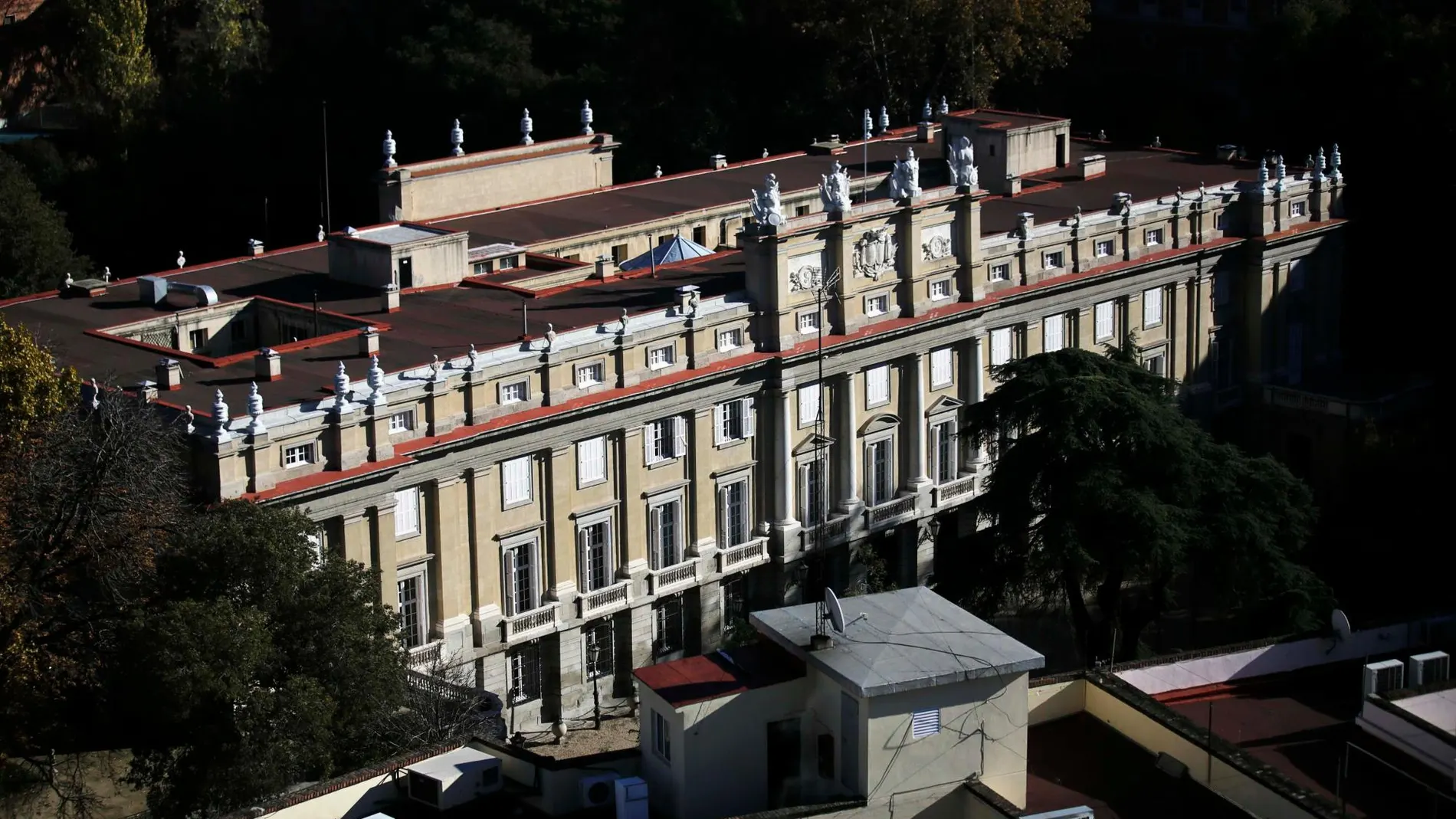Imagen aérea del Palacio de Liria en Madrid. REUTERS/Andrea Comas