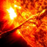 Imagen de una explosión solar