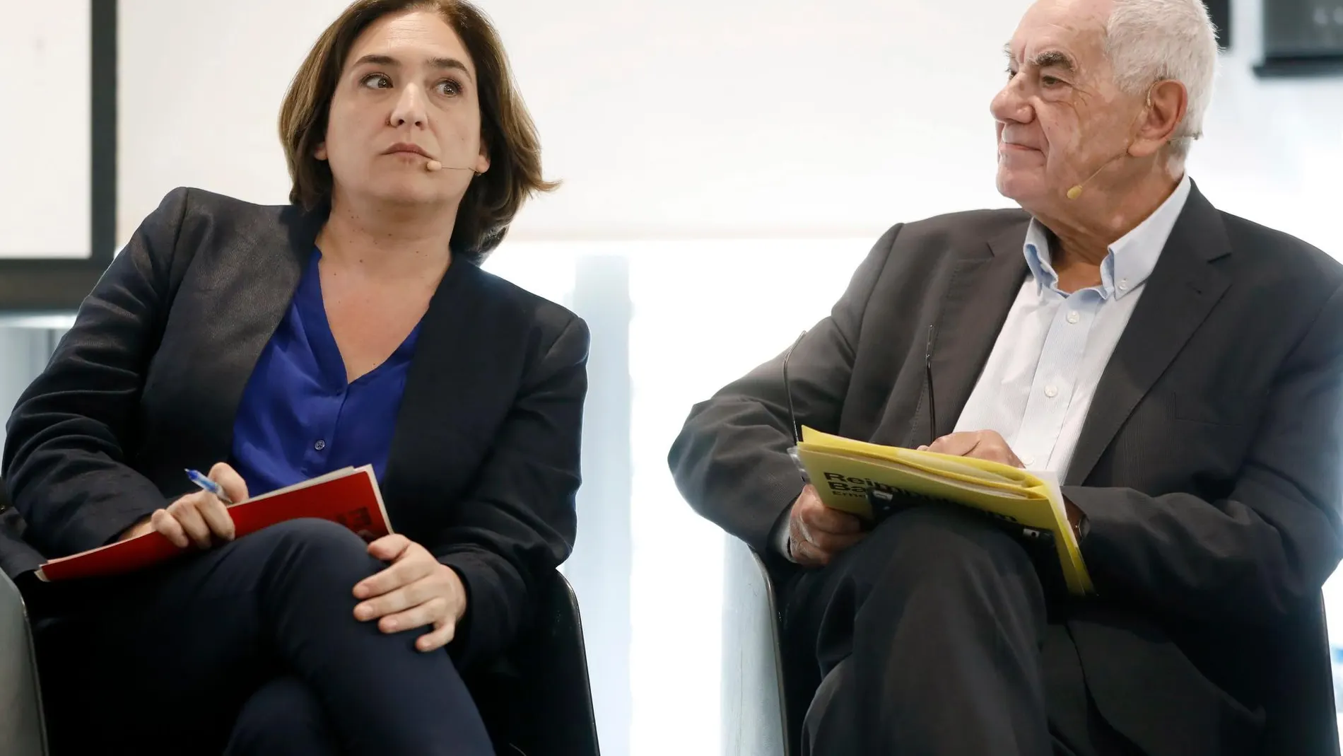 Ada Colau y Ernest Maragall durante uno de los debates celebrados en campaña electoral