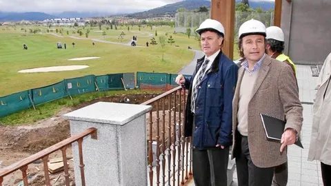 El presidente de la Diputación de Segovia, Francisco Vázquez, visita las obras del Palacio de Congresos