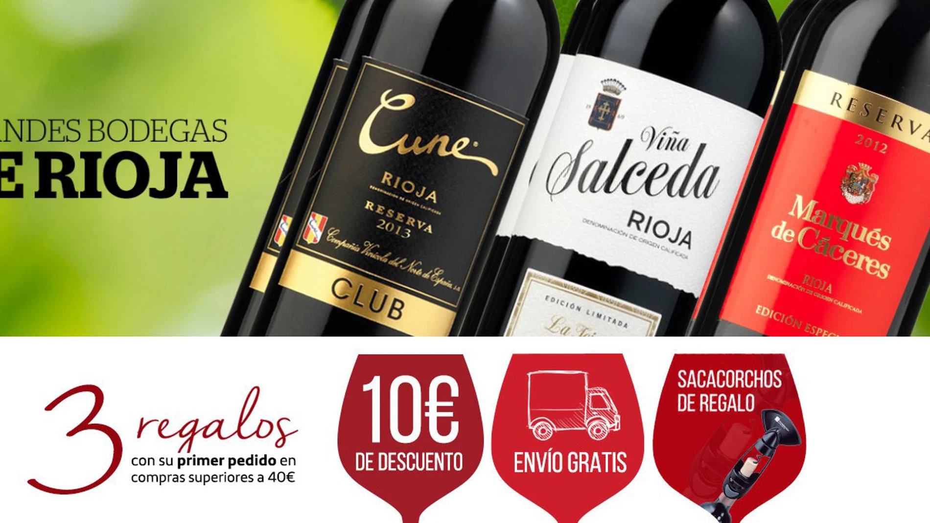 Seis botellas de Rioja Reserva por solo 39 euros