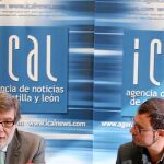 El presidente de Cecale, Santiago Aparicio, conversa con Luis Miguel Torres, en «Los Desayunos de Ical»