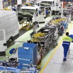 Vista de la cadena de montaje de la factoría de Iveco en Valladolid