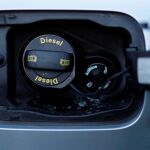 Una tapa de combustible diésel