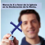 Campaña de la Iglesia Católica para donar parte de la recaudación del IRPF a su obra /Foto: EFE