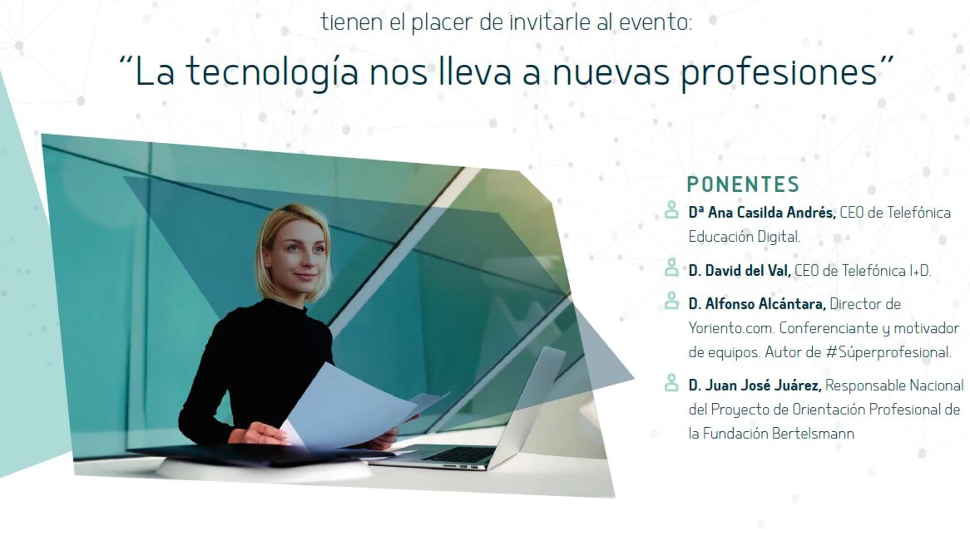 Evento “La tecnología nos lleva a nuevos profesionales”