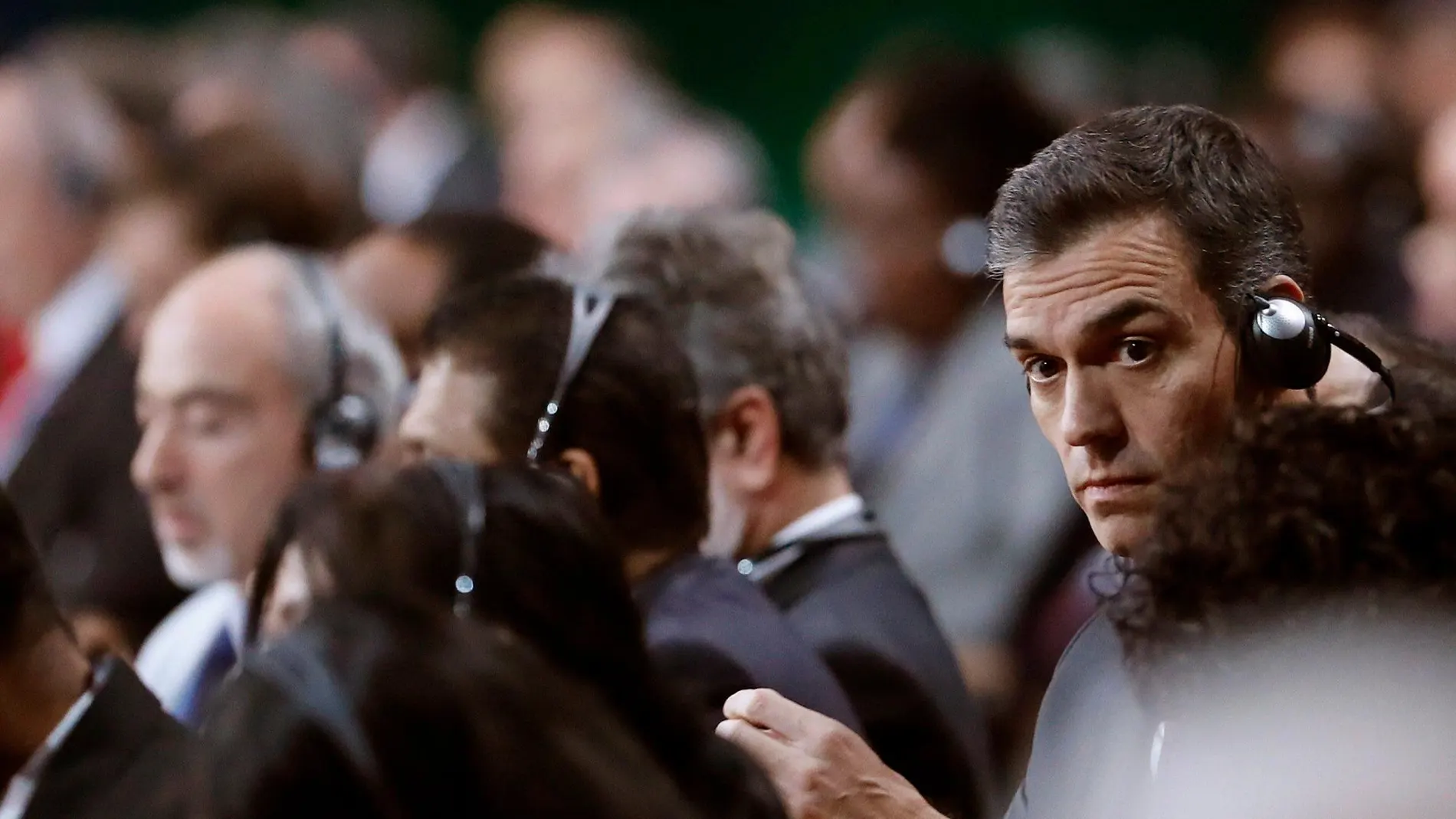 Pedro Sánchez, durante la sesión inaugural de la Cumbre del Clima (COP24) en Katowice (Polonia) / Foto: Efe