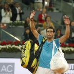 Rafa Nadal, tras caer derrotado en Madrid