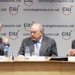 Duran Lleida, Pujol y Mas, en una de las reuniones del comité ejecutivo nacional de la federación de CiU