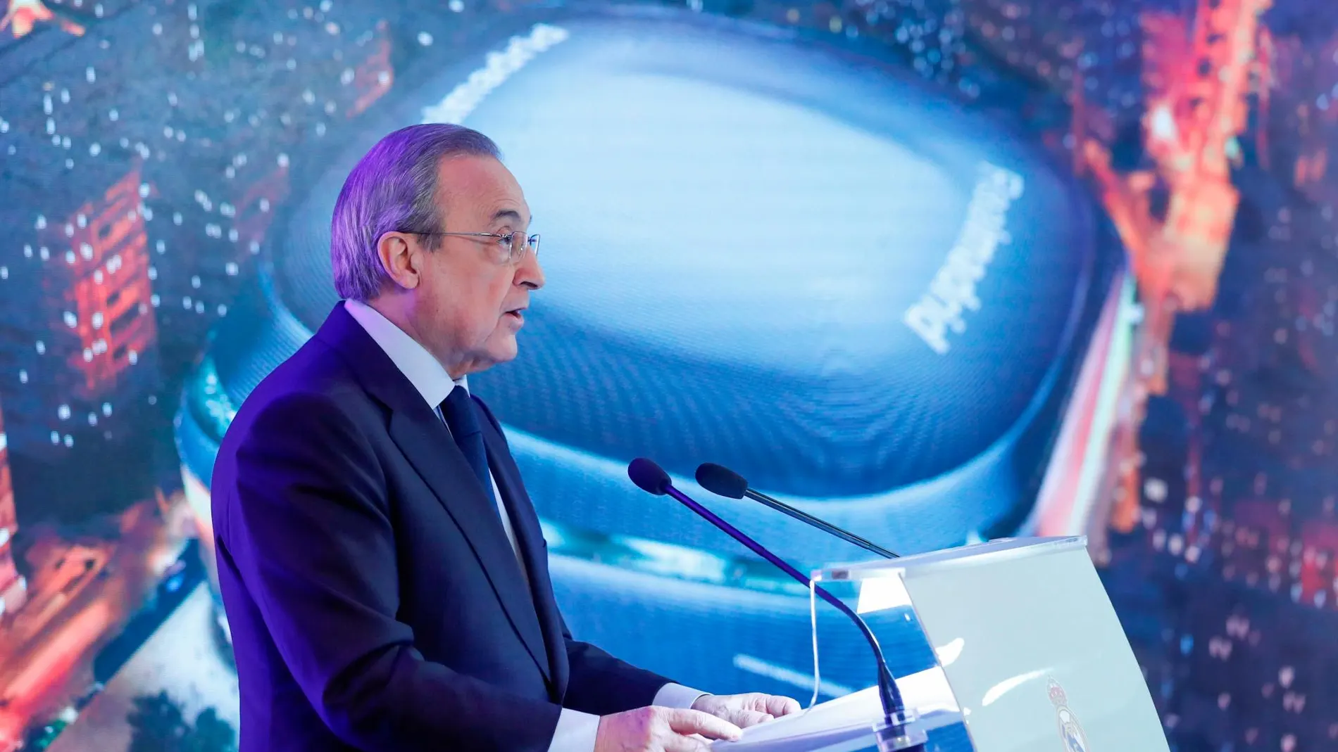 El presidente del Real Madrid, Florentino Pérez