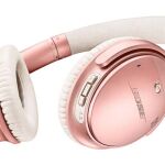 Los auriculares QuietComfort lucen ahora un atractivo color oro rosa metalizado satinado.