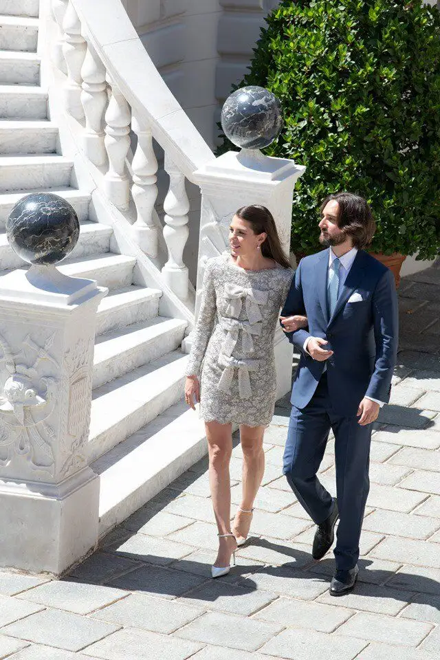La hija mayor de Carolina de Mónaco se casó este sábado con el padre de su último hijo, el productor de cine Dimitri Rassam / Principado de Mónaco