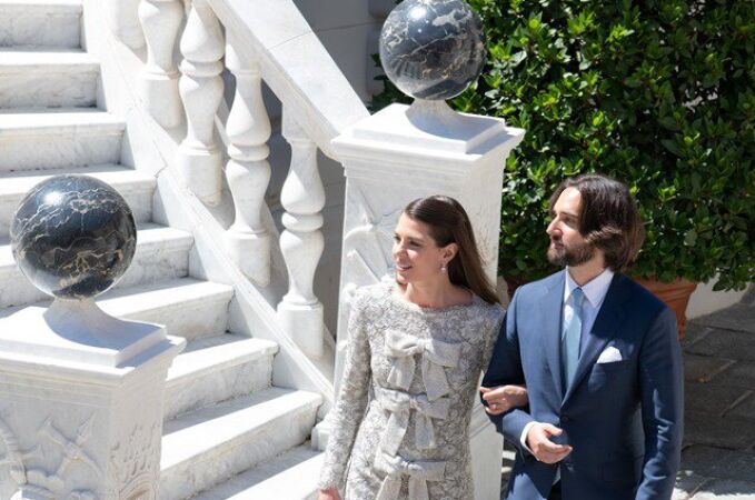 La hija mayor de Carolina de Mónaco se casó este sábado con el padre de su último hijo, el productor de cine Dimitri Rassam / Principado de Mónaco