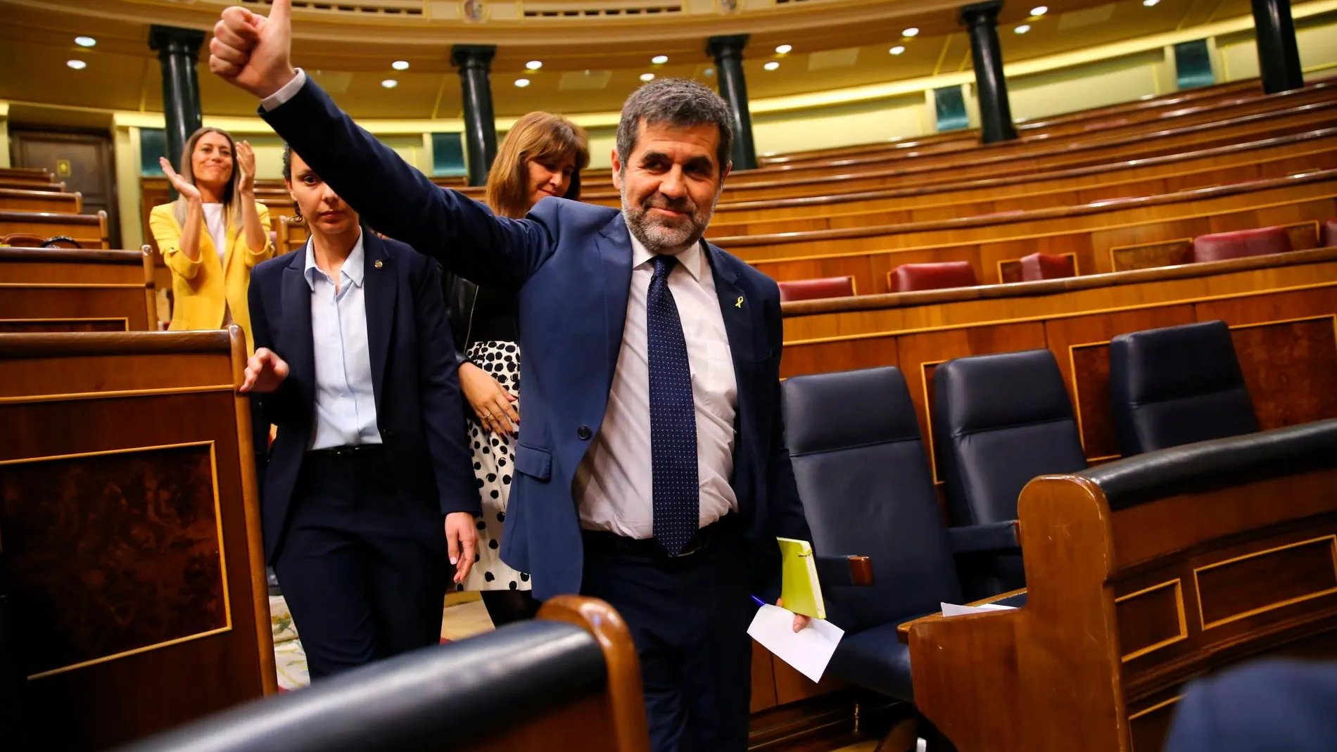 Jordi Sánchez (JxCat) el pasado martes en el Congreso de los Diputados