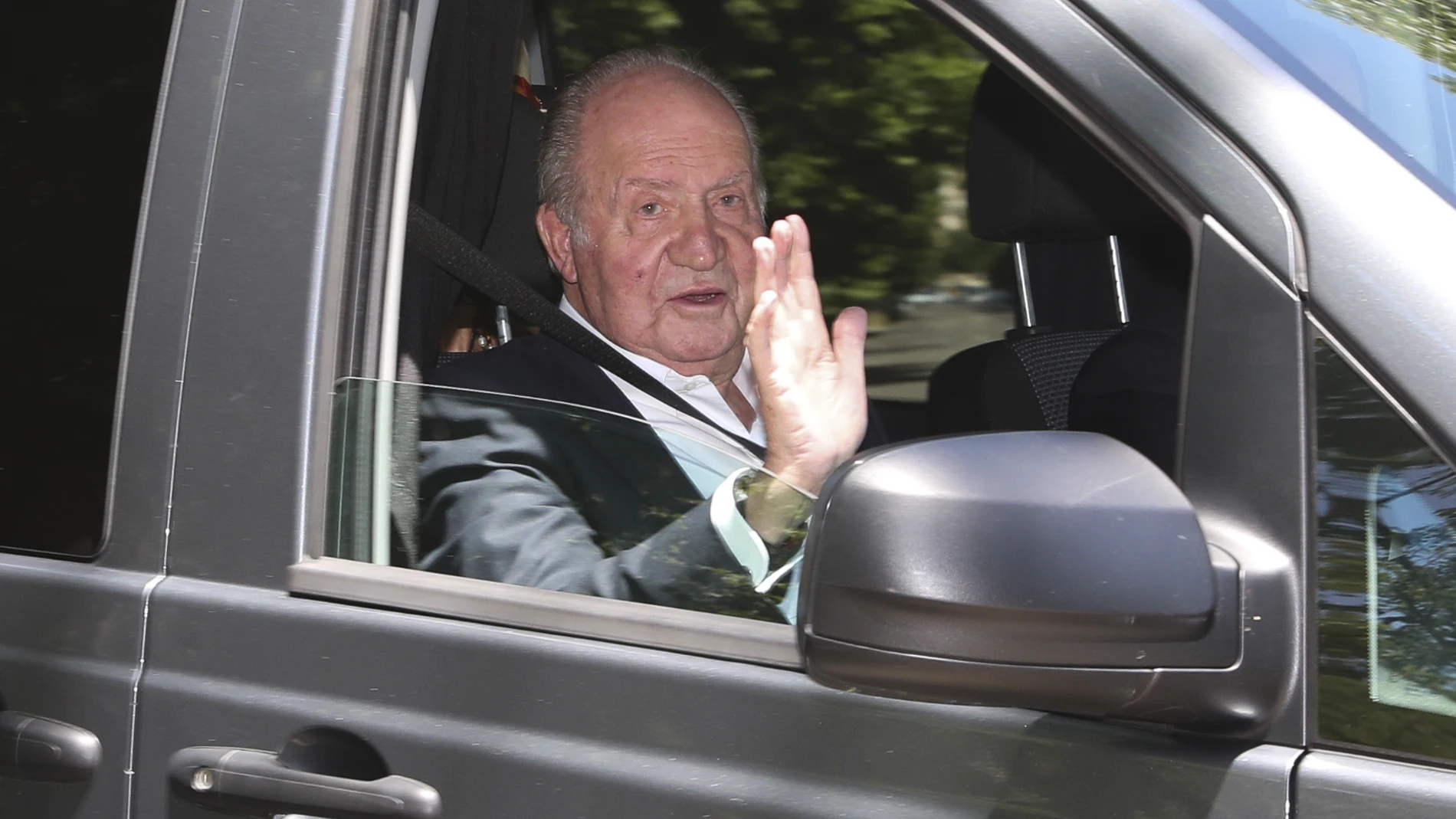 El Rey Juan Carlos llega a la finca de los Jardines de Oñate, en la localidad madrileña de Aranjuez/Gtres