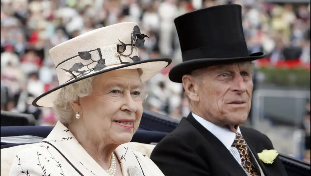 La reina Isabel II de Inglaterra y el duque de Edimburgo