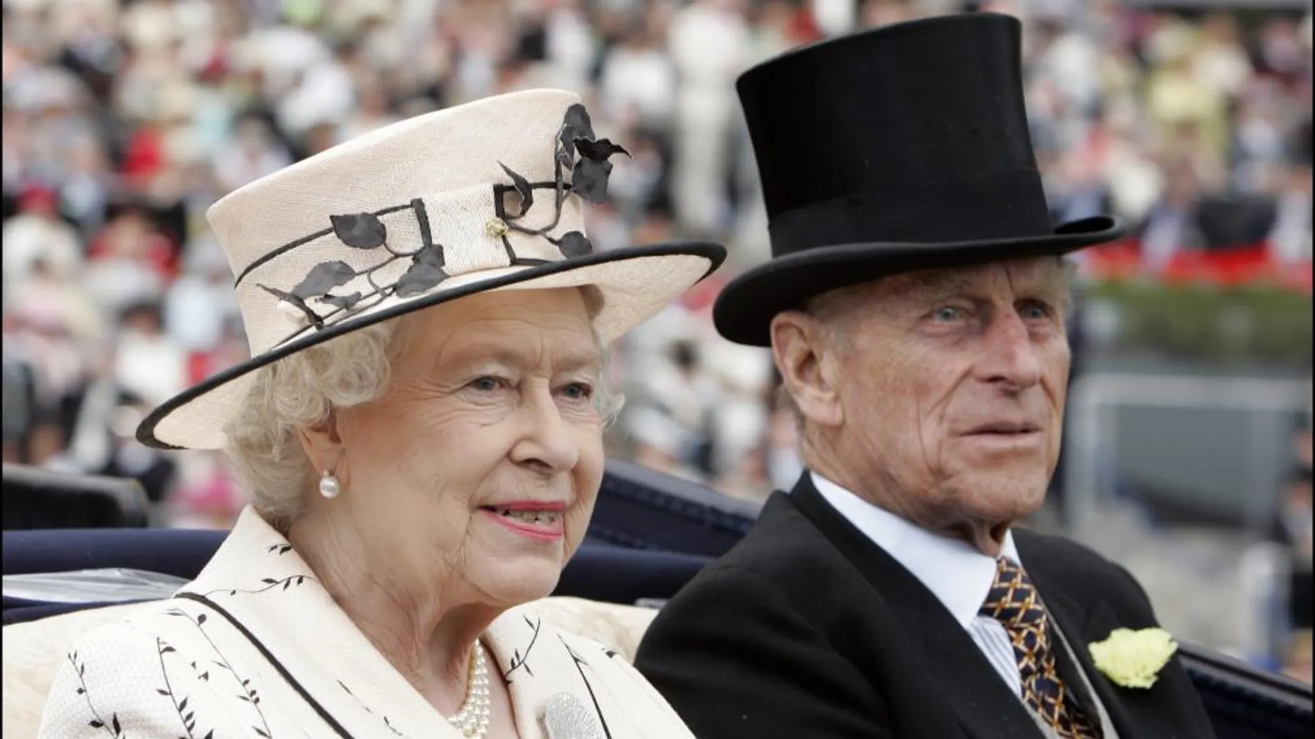 La reina Isabel II de Inglaterra y el duque de Edimburgo