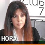 Gina González durante la rueda de prensa que concedió ayer