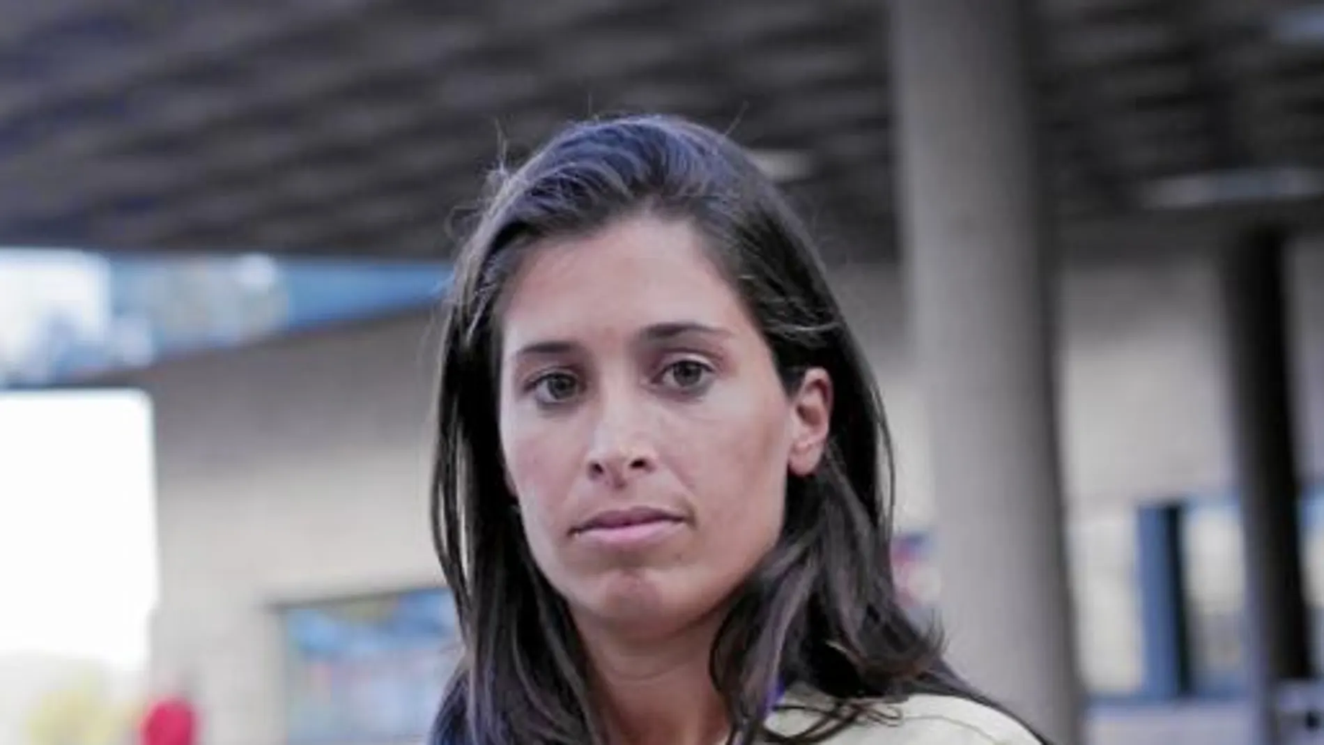Jessica Villares, a las puertas del complejo hospitalario de Santiago