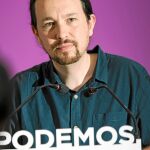 El líder de Podemos compareció el lunes en su sede sin mostrar atisbo de asumir responsabilidades / Foto: David Jar