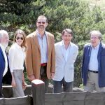 Los Príncipes de Asturias, junto al presidente Herrera, en un reciente visita a la Sierra de Guadarrama