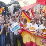  «Som Catalunya, somos España», lema de la concentración del 12-O