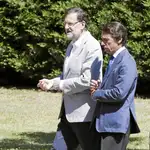 José María Aznar y Mariano Rajoy, en una imagen de archivo