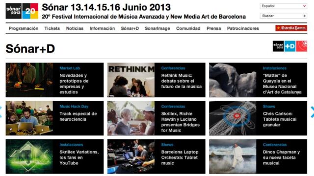 Las apps toman el cartel del Sónar de Barcelona