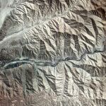 La cordillera de los Andes, desde el espacio