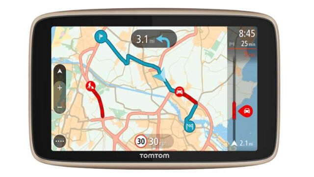 A través de la tecnología Wi-Fi integrada, los mapas están siempre actualizados.